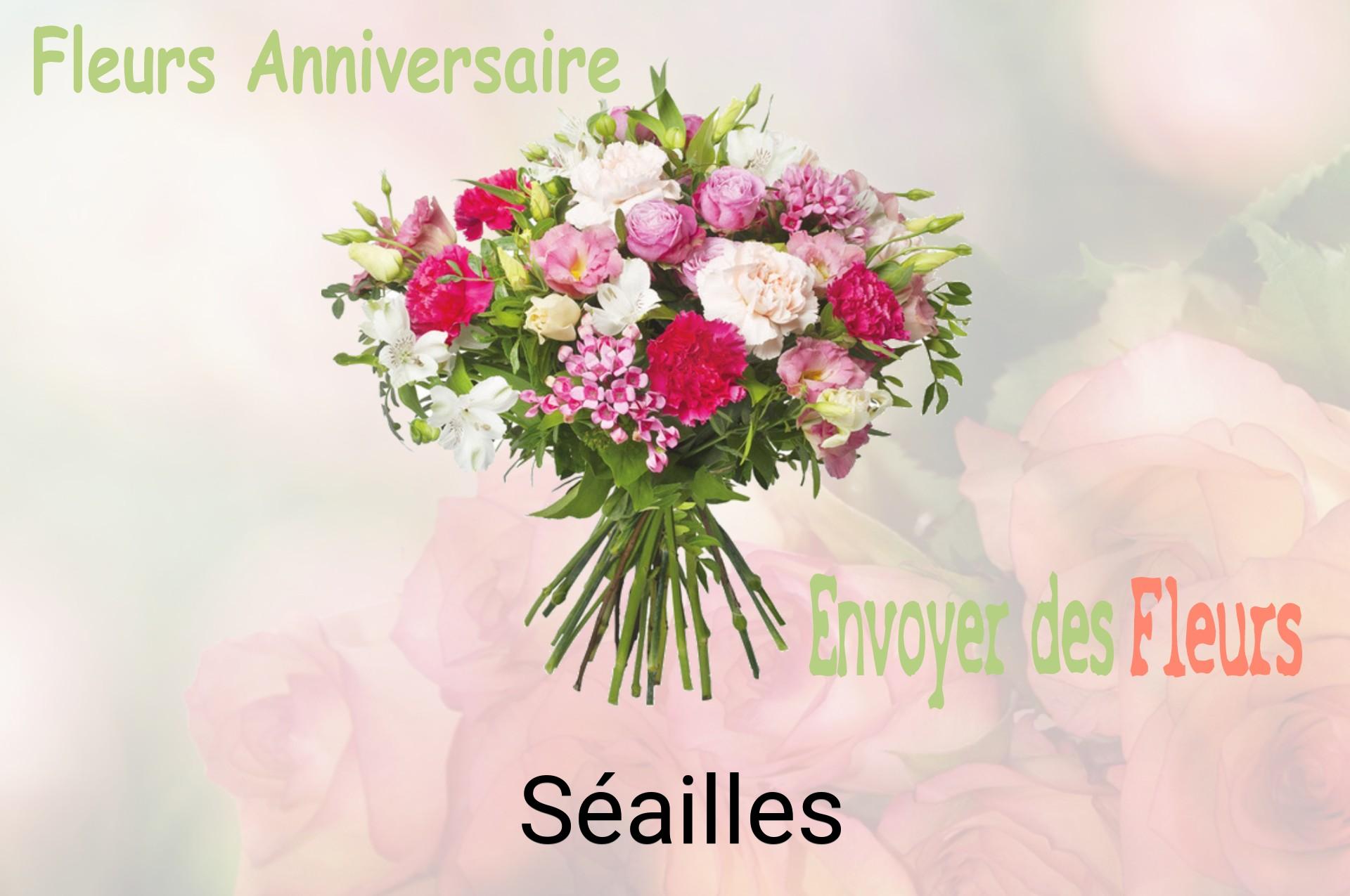 Bouquet de fleurs d’anniversaire livré à Séailles